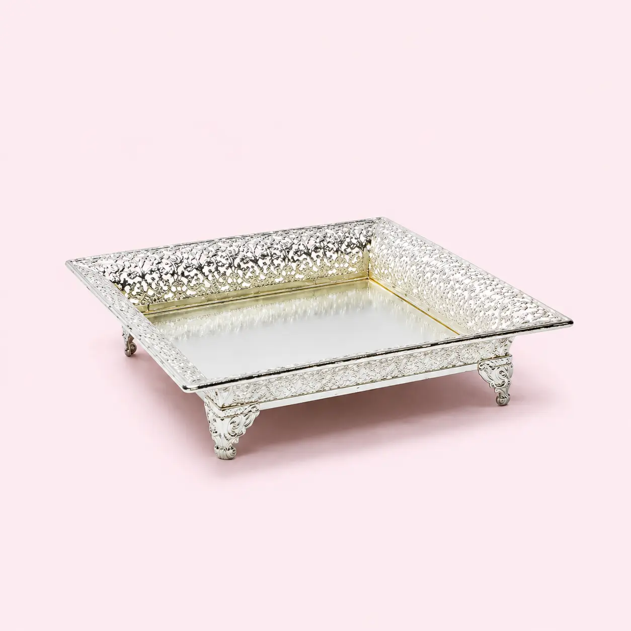Silver plated with lacquer square (TR 1031)