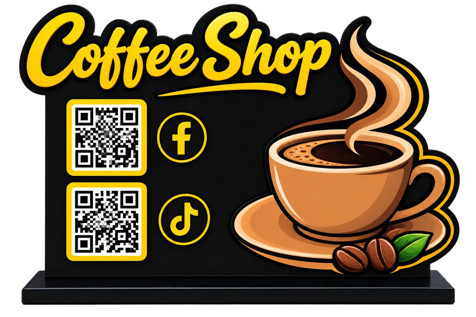 Custom QR Code Display Stand