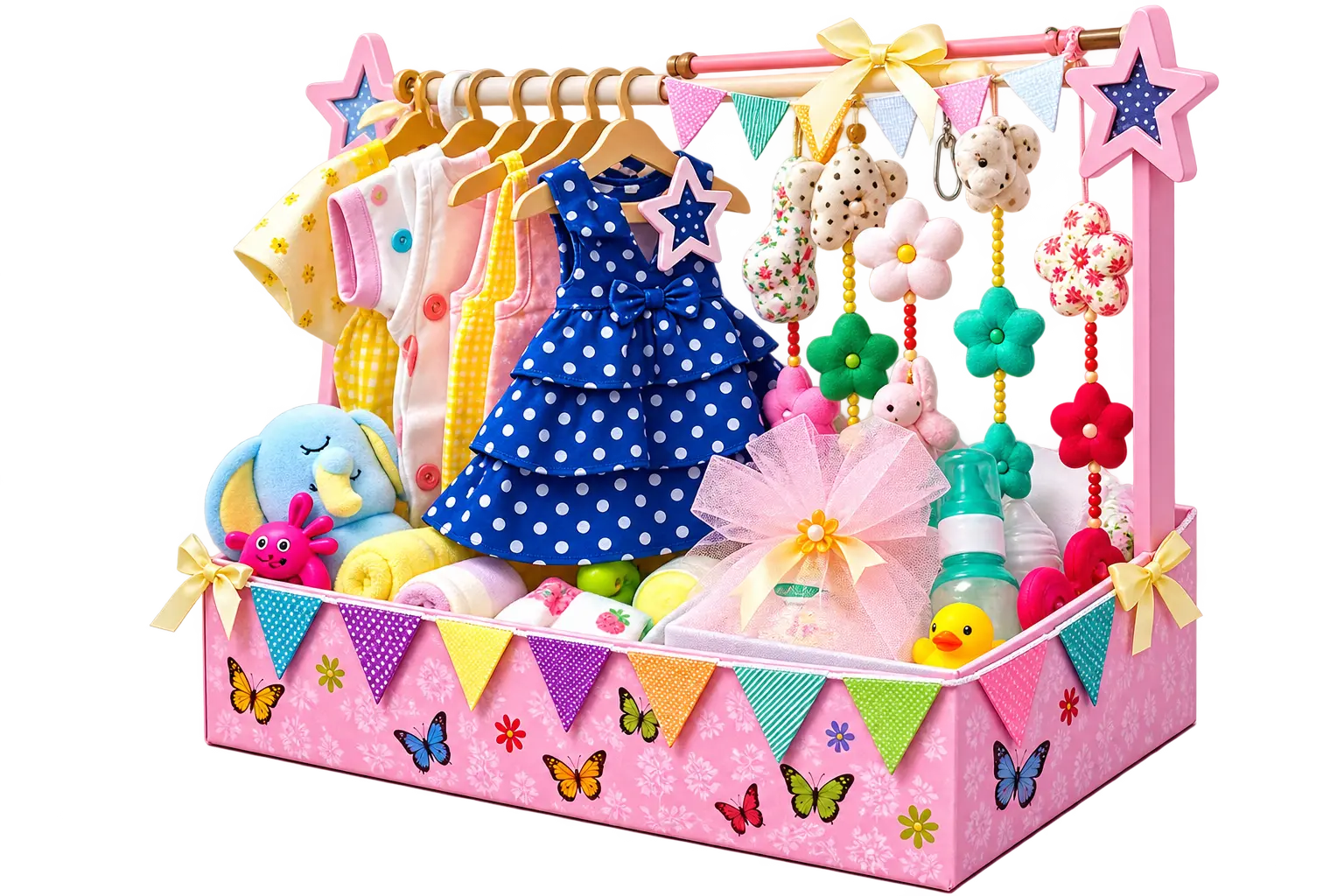Cute & Colourful Baby Gift Hamper for Newborns