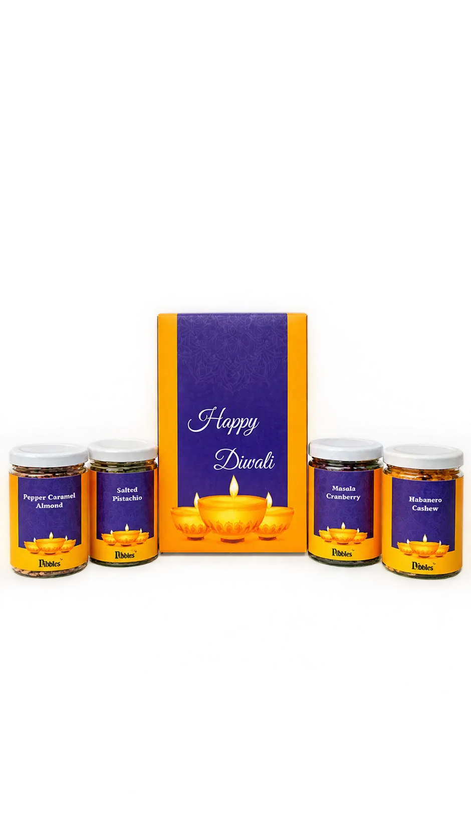 Nut & Nectar 4-Jar Assorted Snack Gift Set – 240g