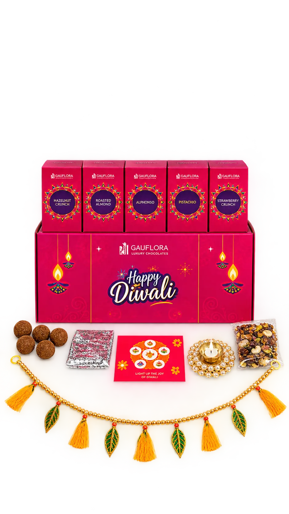 Festive Smudge Ball, Crystal Diya & Toran Gift Set
