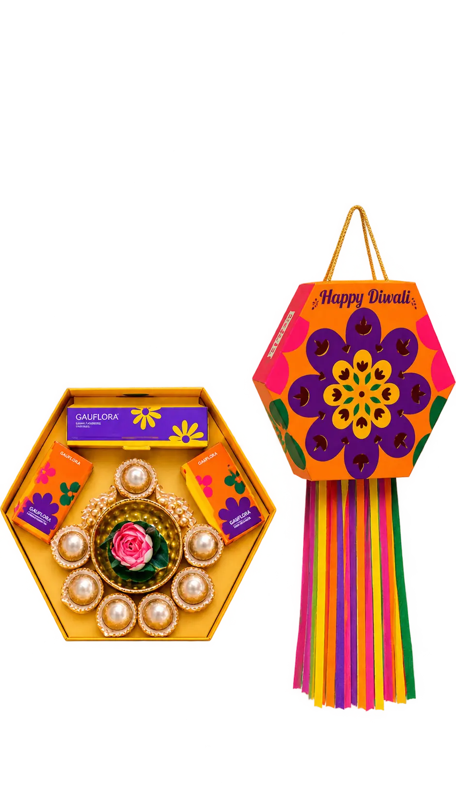 Decorative Urli, Toran & Incense Festive Set