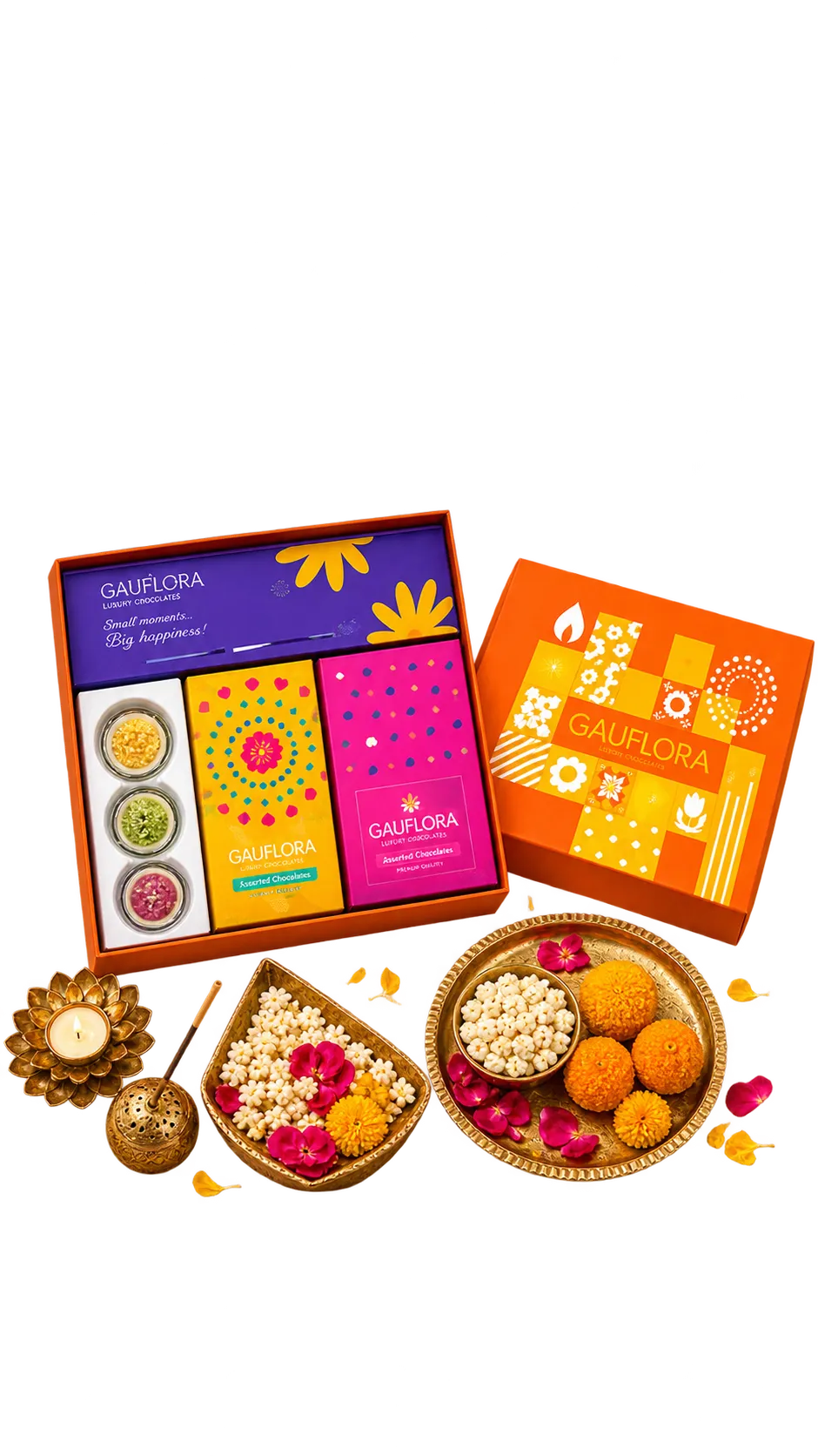 Incense, Air Freshener, Toran & Scented Candle Gift Set